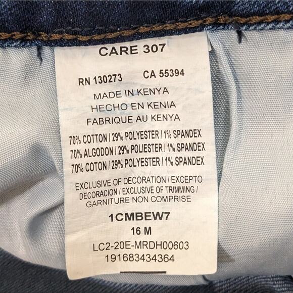 LEE Regular Fit Bootcut Jeans Women Size 16 Inseam 30.5" Mid-Rise - Picture 10 of 14